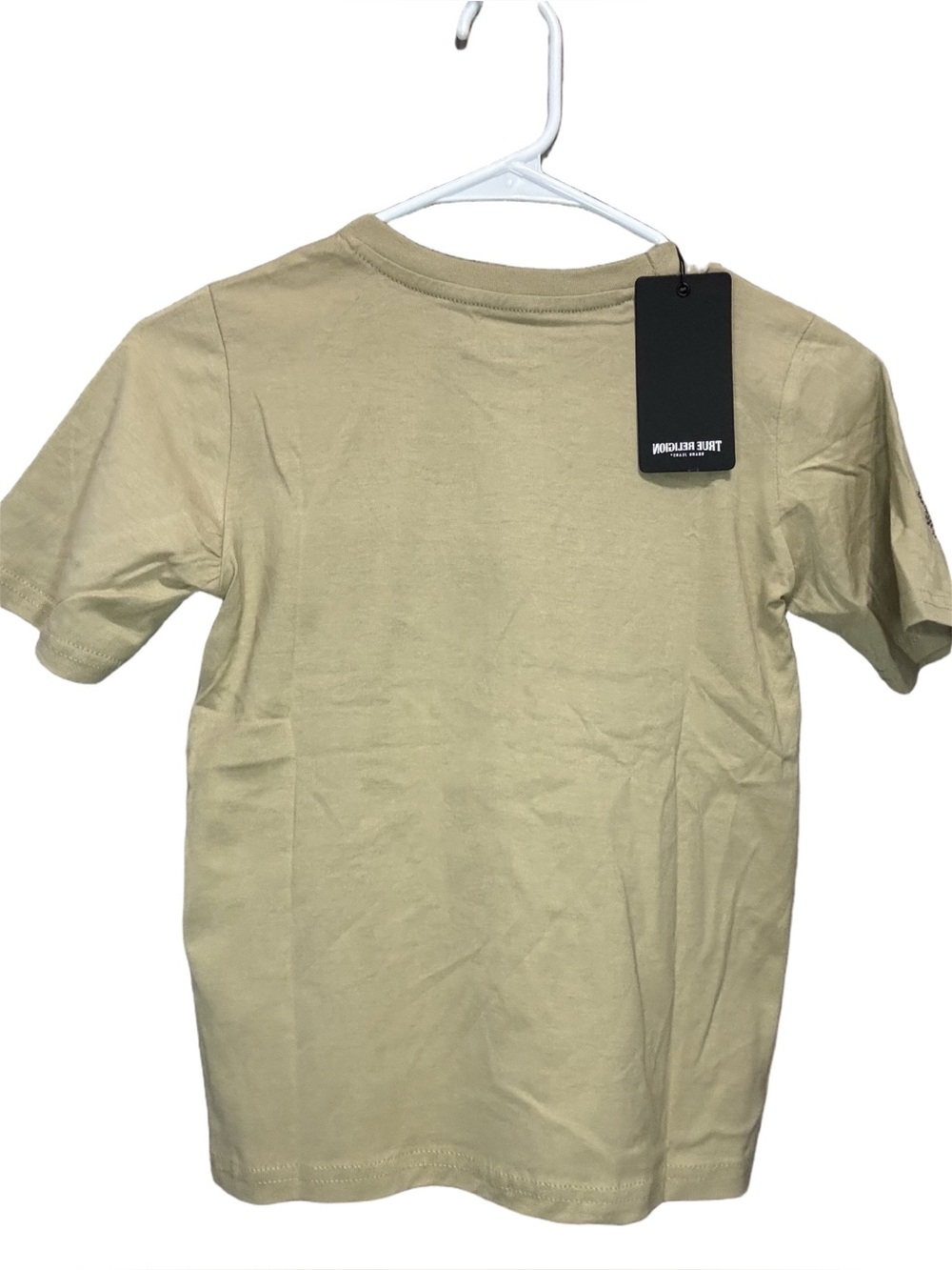 Tan Graphic Tee with Black Logo - Picture 2 of 3